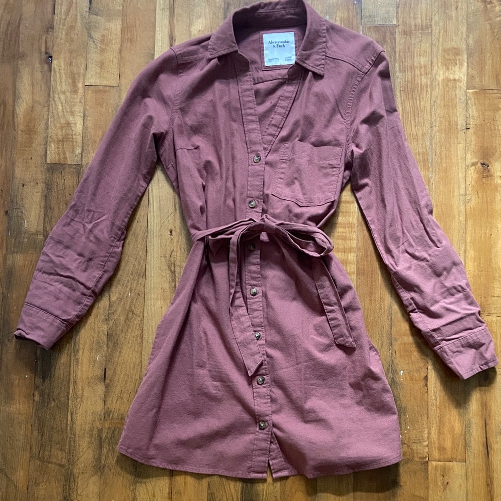 Abercrombie & Fitch Button-Up Shirt Dress